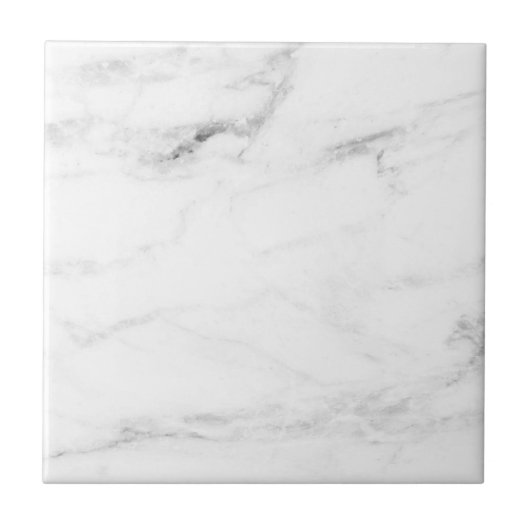Elegant White Marble Professional Custom Sjabloon Tegeltje (Voorkant)