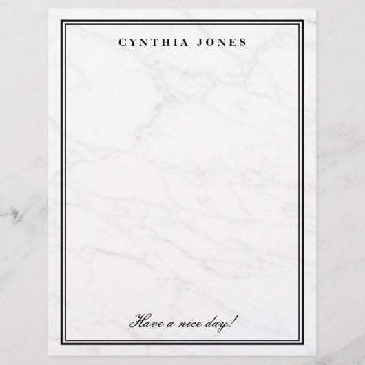 Elegant white marble stone, aangepast papier (Voorkant)