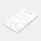Elegant white marble stone custom Post-it® notes (Schuin)