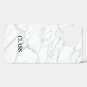 Elegant white marble stone vein model aangepast Case-Mate iPhone case (Achterkant (horizontaal))