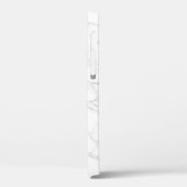 Elegant white marble stone vein model aangepast Case-Mate iPhone case (Achterkant / Links)