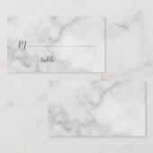 Elegant White Marble Wedding Plaatskaartje (Voorkant / Achterkant)