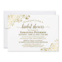 Elegant White met Gold Lace Frills Vrijgezellenfee