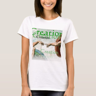 Elegant White Modern Sjabloon Michelangelo T-shirt