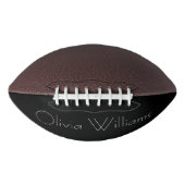 Elegant White Monogram | Stijlvol modern minimalis American Football (Voorkant)