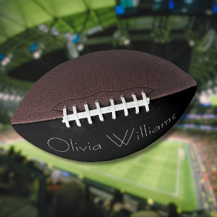 Elegant White Monogram   Stijlvol modern minimalis American Football