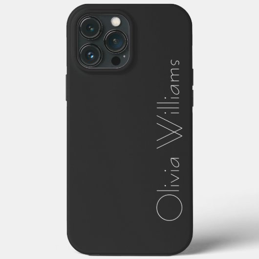 Elegant White Monogram | Stijlvol modern minimalis Case-Mate iPhone Case (Achterkant)