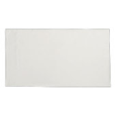 Elegant White op Bleek beige Damask Style Pattern Kussensloop (Achterkant-Links)