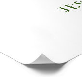 Elegant White Orchid Bohemian Weduwen Welkomstteke Poster (Hoek)