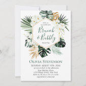 Elegant White Orchids Bohemian BRIDAL SHOWER Kaart (Voorkant)