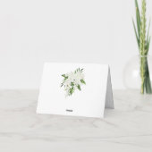 Elegant White Orchids Bohemian Floral Wedding Bedankkaart (Achterkant)