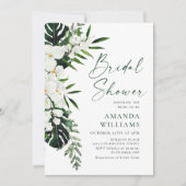 Elegant White Orchids Bohemian Vrijgezellenfeest Kaart (Voorkant)