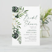 Elegant White Orchids Bohemian Vrijgezellenfeest Kaart (Staand voorkant)