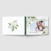 Elegant White Orchids Bohemian Wedding Foto Gastenboek (Volledig)