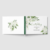 Elegant White Orchids Bohemian Wedding Guest Book Gastenboek (Volledig)