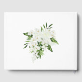 Elegant White Orchids Bohemian Wedding Guest Book Gastenboek (Achterkant)