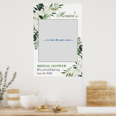 Elegant White Orchids Vrijgezellenfeest Foto Lijst Poster (Keuken)