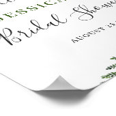 Elegant White Orchids VRIJGEZELLENFEEST Welkomstte Poster (Hoek)