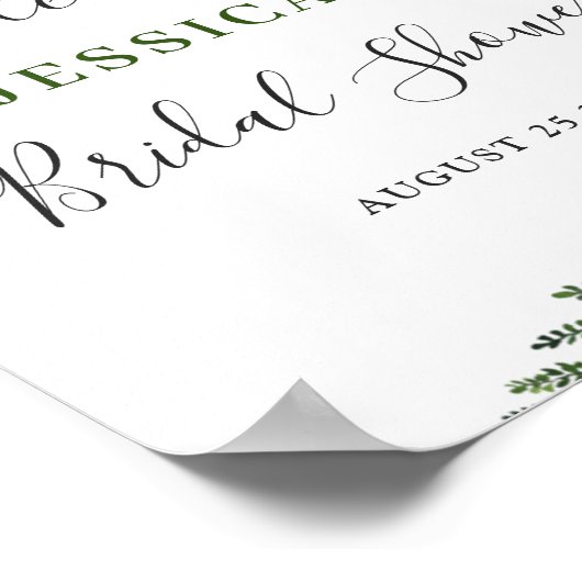 Elegant White Orchids VRIJGEZELLENFEEST Welkomstte Poster (Hoek)