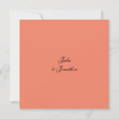 Elegant White Orchids Wedding Invitation Kaart (Achterkant)