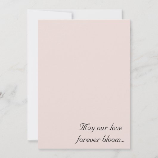 Elegant White Orchids Wedding Kaart (Achterkant)