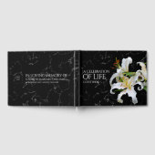 Elegant White Oriental Lilies Celebration of Life Gastenboek (Volledig)