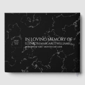 Elegant White Oriental Lilies Celebration of Life Gastenboek (Achterkant)