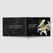 Elegant White Oriental Lilies Celebration of Life Gastenboek (Volledig)