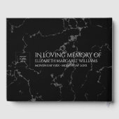 Elegant White Oriental Lilies Celebration of Life Gastenboek (Achterkant)