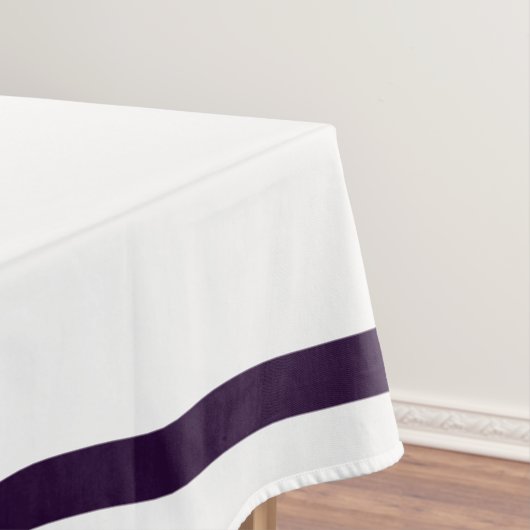Elegant White Paars Flower Wedding Tablecloth Tafelkleed (Voorbeeld)
