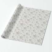 Elegant White Pearls Cadeaupapier (Uitgerold)