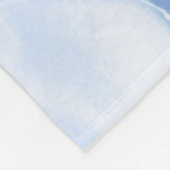 Elegant White Periwinkle Floral | Fleece Blanket (Hoek)