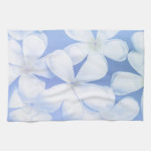 Elegant White Periwinkle Floral | Keukenhanddoek (Horizontaal)