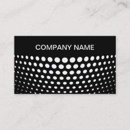 Elegant White Polka Dot Pattern Visitekaartje
