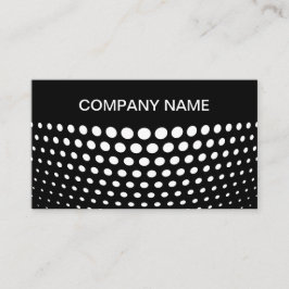 Elegant White Polka Dot Pattern Visitekaartje