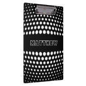 Elegant White Polka Dots Pattern Klembord (Rechts)