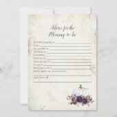 Elegant White Pumpkin-advies voor de moeder Kaart (Voorkant)