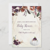 Elegant White Pumpkin-advies voor de moeder Kaart (Achterkant)