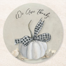 Elegant White Pumpkin Autumn Herfst Thanksgiving