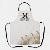 Elegant White Pumpkin Beauty Salon Monogram Schort (Voorkant)
