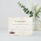 Elegant White Pumpkin Guining Baby shower Game Kaart (Staand voorkant)