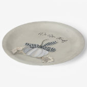 Elegant White Pumpkin Herfst Thanksgiving Papieren Bordje (Gekanteld)