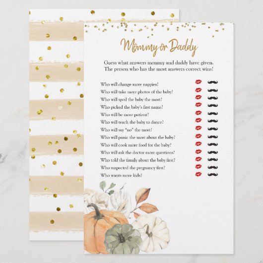 Elegant White Pumpkin Mouse of Dad Games (Voorkant / Achterkant)