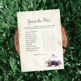 Elegant White Pumpkin raadt de prijs Kaart