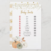 Elegant White Pumpkin Shower-Baby — Traits Games (Voorkant / Achterkant)