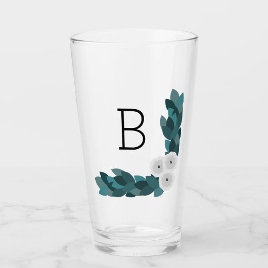 Elegant White Ranunculus Flowers & Foliage | Mono Glas (Voorkant)