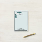 Elegant White Ranunculus & Foliage Persoonlijk Post-it® Notes (Op bureau)