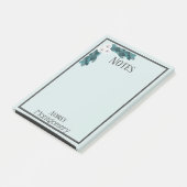 Elegant White Ranunculus & Foliage Persoonlijk Post-it® Notes (Schuin)