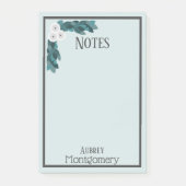 Elegant White Ranunculus & Foliage Persoonlijk Post-it® Notes (Voorkant)