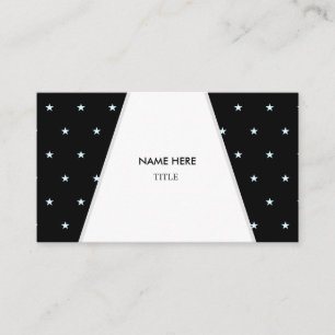 Elegant White Ray op Starry Background Visitekaartje